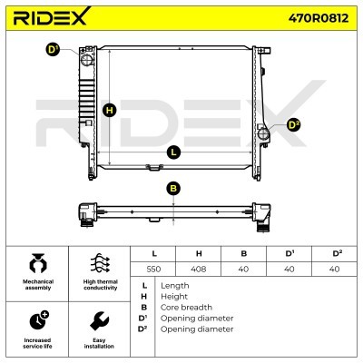 Chłodnica RIDEX 470R0812 470R0812 - foto 5