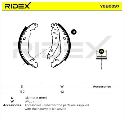 Klocki hamulcowe RIDEX 70B0097 70B0097 - foto 5