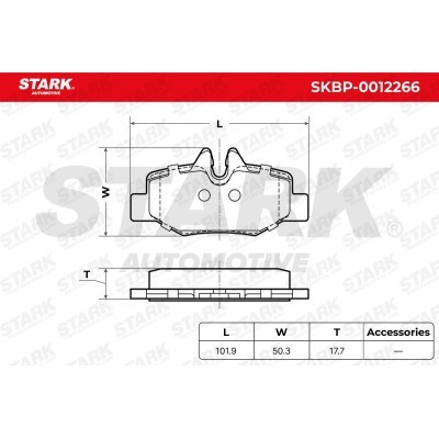 Klocki hamulcowe Stark SKBP-0012266 SKBP-0012266 - foto 5