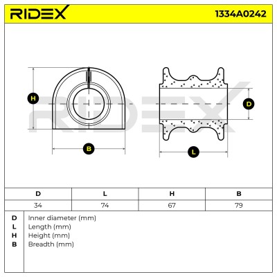 Tuleja Stabilizatora RIDEX 1334A0242 1334A0242 - foto 4