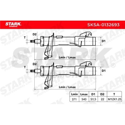 Amortyzator Stark SKSA-0132693 SKSA-0132693 - foto 4