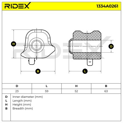 Tuleja Stabilizatora RIDEX 1334A0261 1334A0261 - foto 5