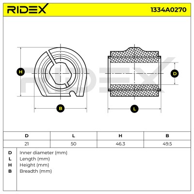Tuleja Stabilizatora RIDEX 1334A0270 1334A0270 - foto 6