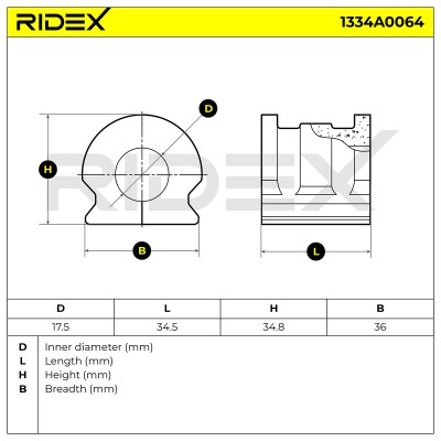 Tuleja Stabilizatora RIDEX 1334A0064 1334A0064 - foto 5