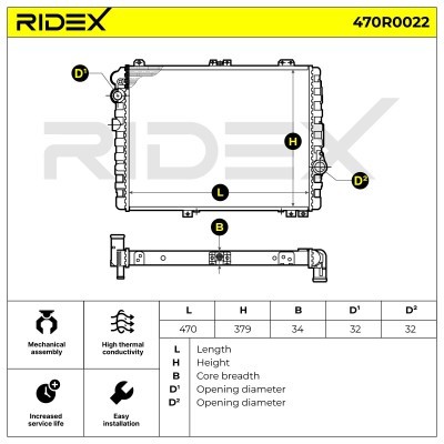 Chłodnica RIDEX 470R0022 470R0022 - foto 5