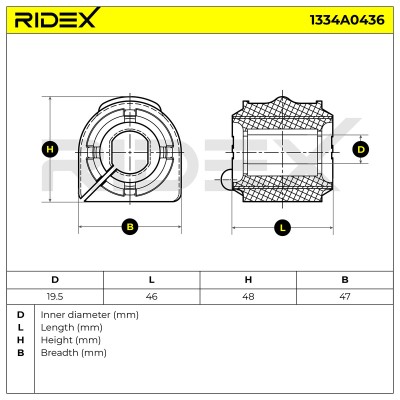 Tuleja Stabilizatora RIDEX 1334A0436 1334A0436 - foto 5