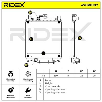 Chłodnica RIDEX 470R0187 470R0187 - foto 5