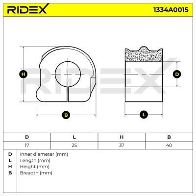 Tuleja Stabilizatora RIDEX 1334A0015 1334A0015 - foto 5