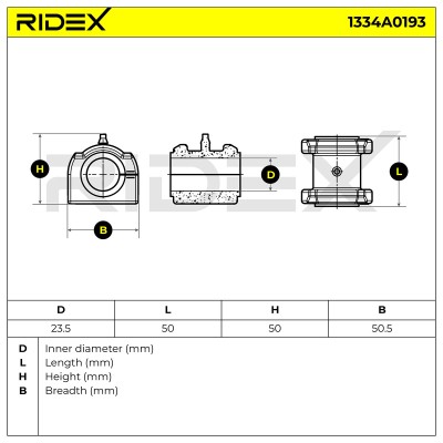 Tuleja Stabilizatora RIDEX 1334A0193 1334A0193 - foto 4