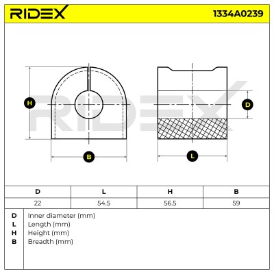 Tuleja Stabilizatora RIDEX 1334A0239 1334A0239 - foto 5