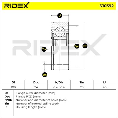 Przegub RIDEX 5J0392 5J0392 - foto 8
