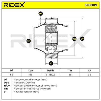 Przegub RIDEX 5J0809 5J0809 - foto 7