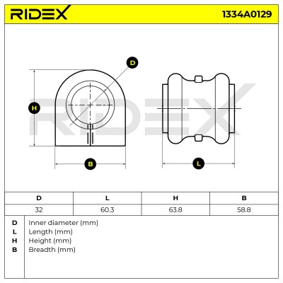 Tuleja Stabilizatora RIDEX 1334A0129 1334A0129 - foto 5