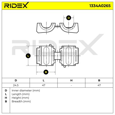 Tuleja Stabilizatora RIDEX 1334A0265 1334A0265 - foto 5