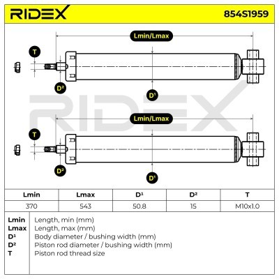 Amortyzator RIDEX 854S1959 854S1959 - foto 7