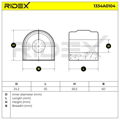 Tuleja Stabilizatora RIDEX 1334A0104 1334A0104 - foto 4