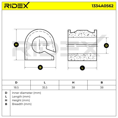 Tuleja Stabilizatora RIDEX 1334A0562 1334A0562 - foto 6