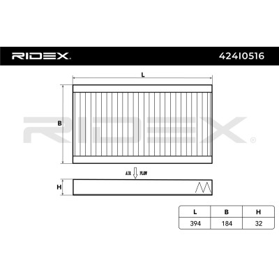 Filtr Kabinowy RIDEX 424I0516 424I0516 - foto 6