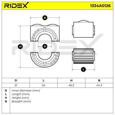 Tuleja Stabilizatora RIDEX 1334A0126 1334A0126 - foto 5