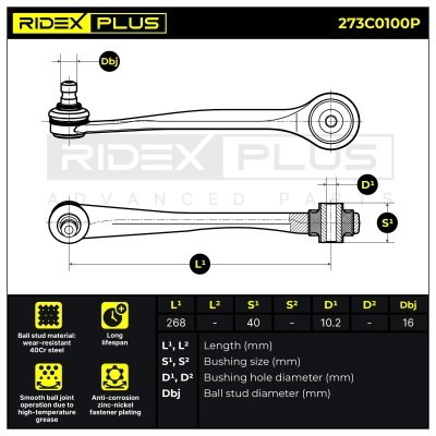 Wahacz RIDEX 273C0100P 273C0100P - foto 7