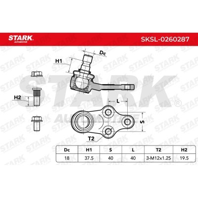 Sworzeń wahacza Stark SKSL-0260287 SKSL-0260287 - foto 6