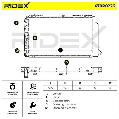 Chłodnica RIDEX 470R0226 470R0226 - foto 5