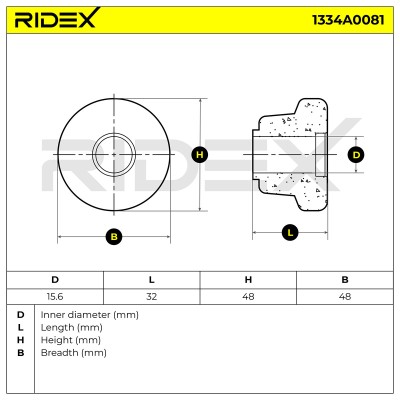 Tuleja Stabilizatora RIDEX 1334A0081 1334A0081 - foto 5