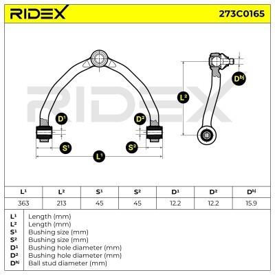 Wahacz RIDEX 273C0165 273C0165 - foto 7