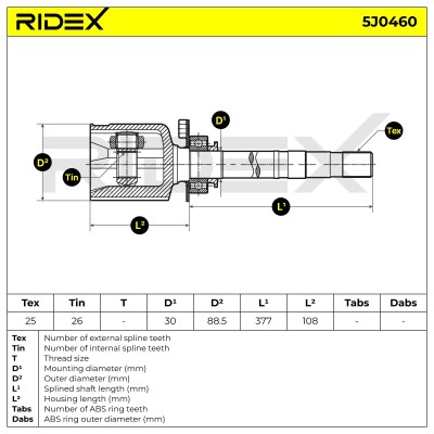 Przegub RIDEX 5J0460 5J0460 - foto 8