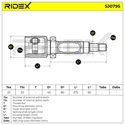 Przegub RIDEX 5J0795 5J0795 - foto 7