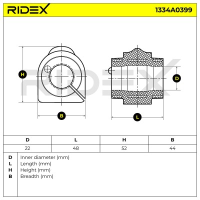 Tuleja Stabilizatora RIDEX 1334A0399 1334A0399 - foto 4