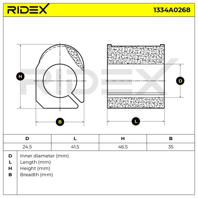 Tuleja Stabilizatora RIDEX 1334A0268 1334A0268 - foto 5