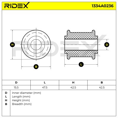 Tuleja Stabilizatora RIDEX 1334A0236 1334A0236 - foto 5