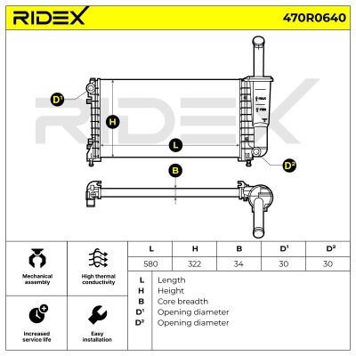 Chłodnica RIDEX 470R0640 470R0640 - foto 7