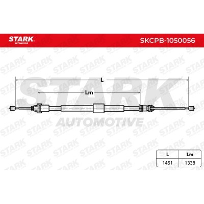 Linka Hamulca Ręcznego Stark SKCPB-1050056 SKCPB-1050056 - foto 4