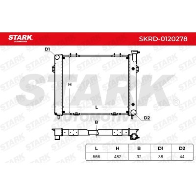 Chłodnica Stark SKRD-0120278 SKRD-0120278 - foto 4