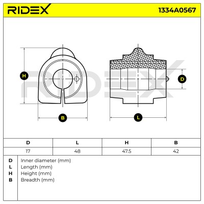 Tuleja Stabilizatora RIDEX 1334A0567 1334A0567 - foto 6