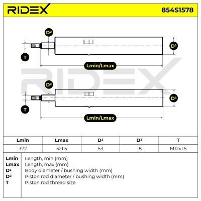 Amortyzator RIDEX 854S1578 854S1578 - foto 9