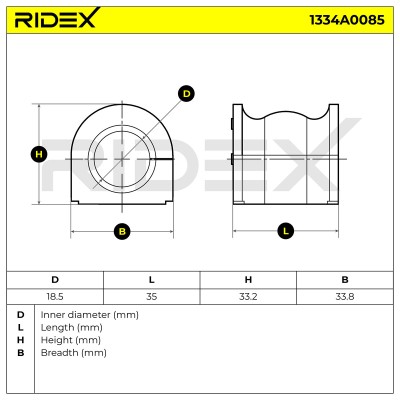 Tuleja Stabilizatora RIDEX 1334A0085 1334A0085 - foto 5