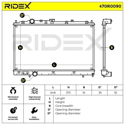 Chłodnica RIDEX 470R0090 470R0090 - foto 5