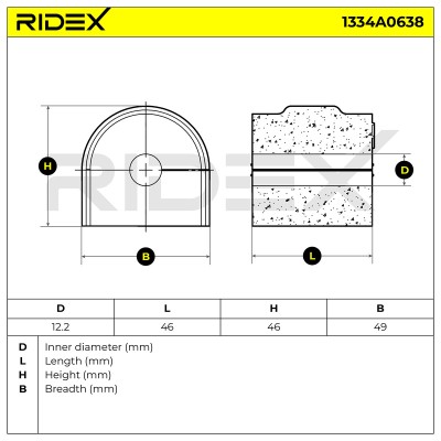 Tuleja Stabilizatora RIDEX 1334A0638 1334A0638 - foto 5