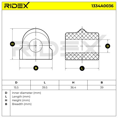 Tuleja Stabilizatora RIDEX 1334A0036 1334A0036 - foto 5