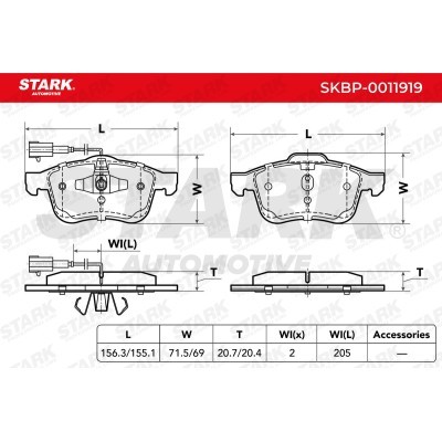 Klocki hamulcowe Stark SKBP-0011919 SKBP-0011919 - foto 5